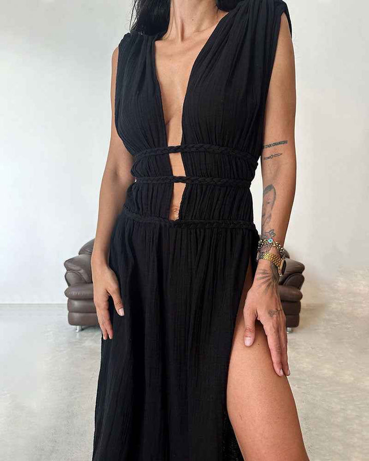 Zolla - Textur Kleid mit Schlitz