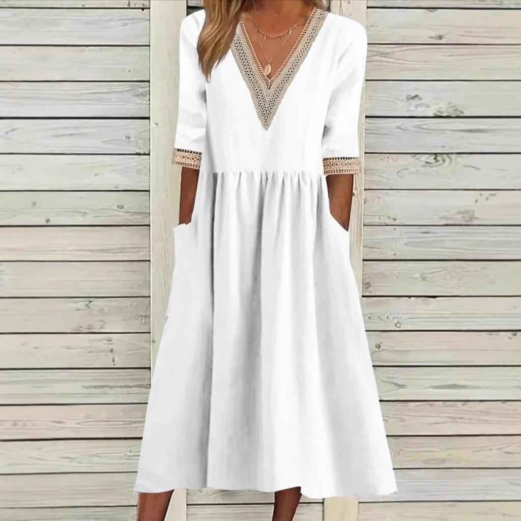LIVIA | HALBLANGE SPITZENKLEID