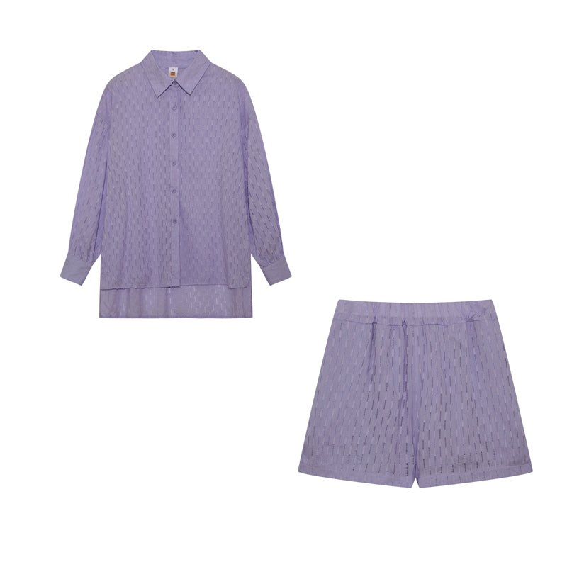 Elizabeth - Set aus Bluse und Leichten Shorts