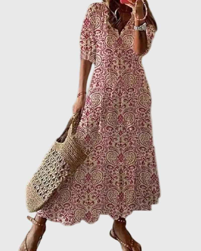 Amalia | Vintage Boho Maxi Sommerkleid