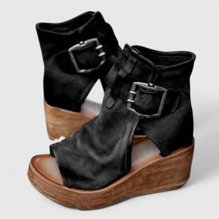 Karline - Klassische Wedge Sandalen
