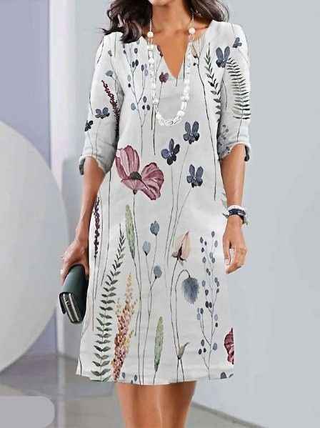 ELEANOR | FLORELE KLEID MIT STUFEN