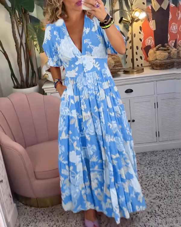 Floriana - Vibrierende Blumenkleid