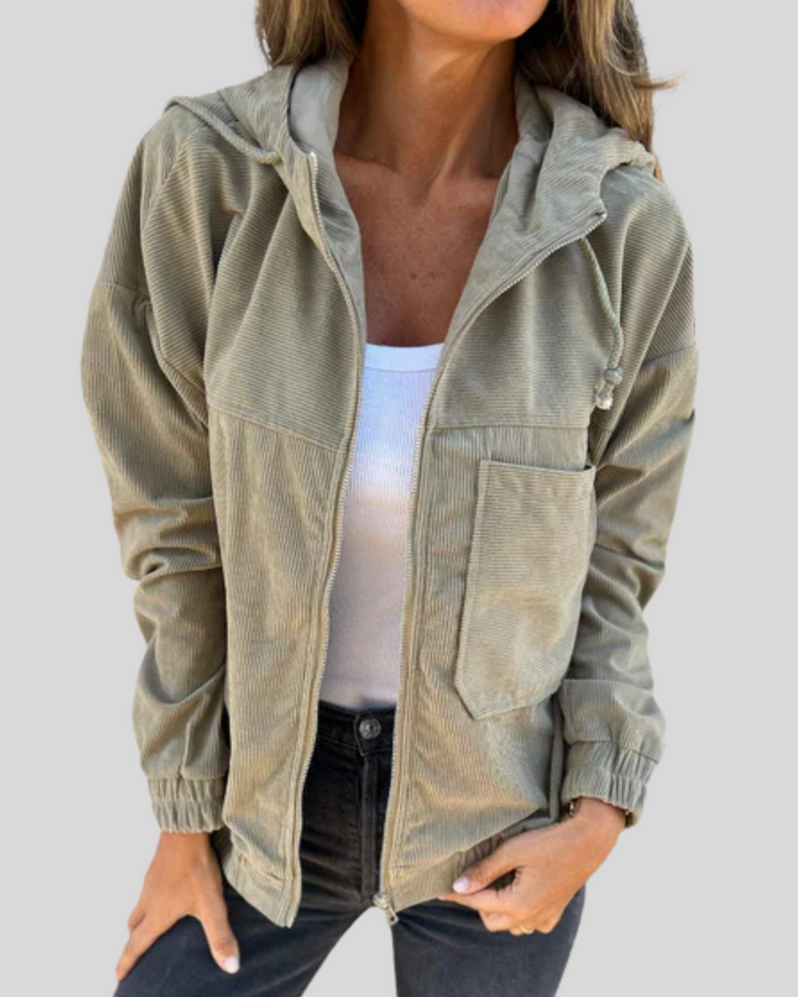 Delphine | Weiches Zip-Up Weste