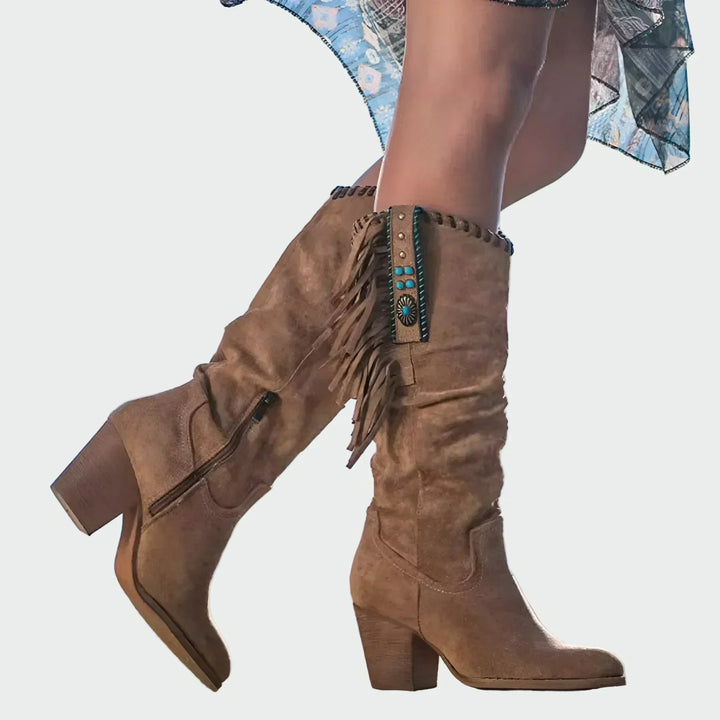 Bequeme Leder-Ankle Boots