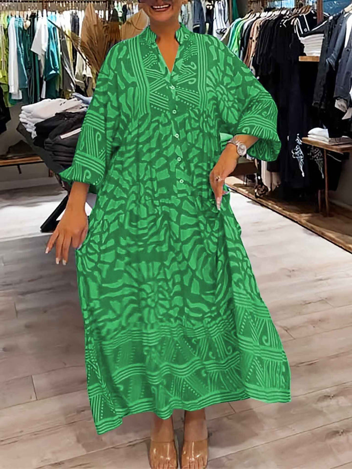 Carmilla - Vibrante Bedruckte Kleid