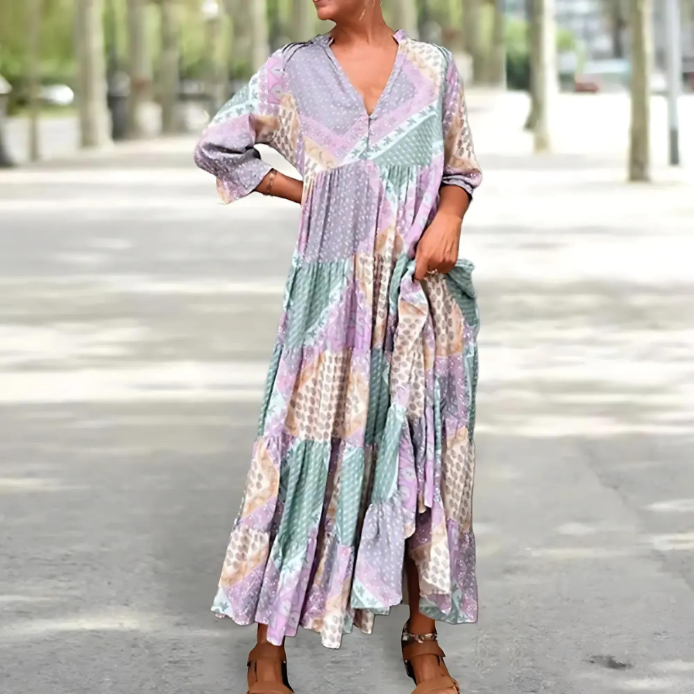 Florentina - Elegantes Gedrucktes Kleid