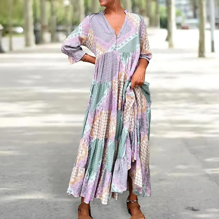 Florentina - Elegantes Gedrucktes Kleid