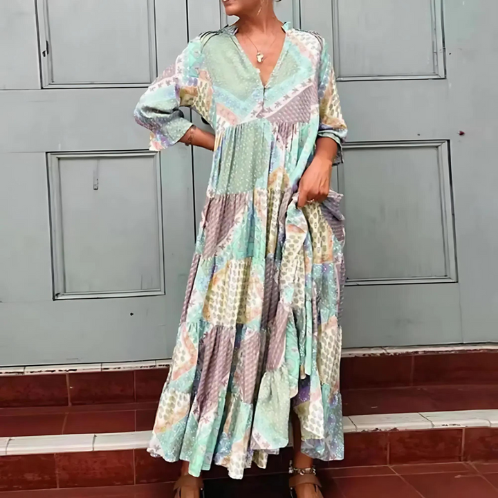 Florentina - Elegantes Gedrucktes Kleid