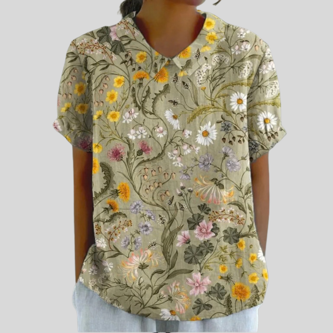 Elegantes Blumiges Top