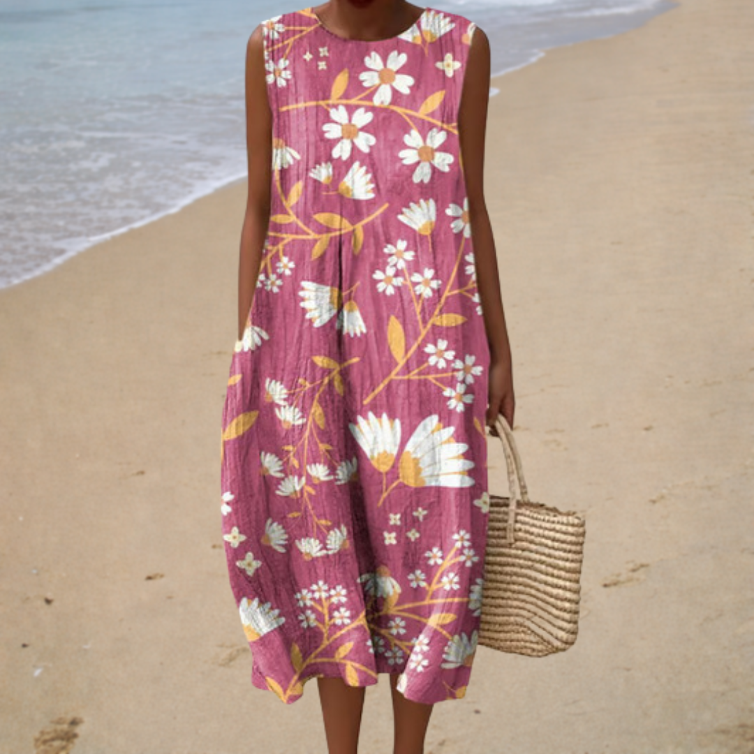 Bequeme Sommerkleid ohne Ärmel