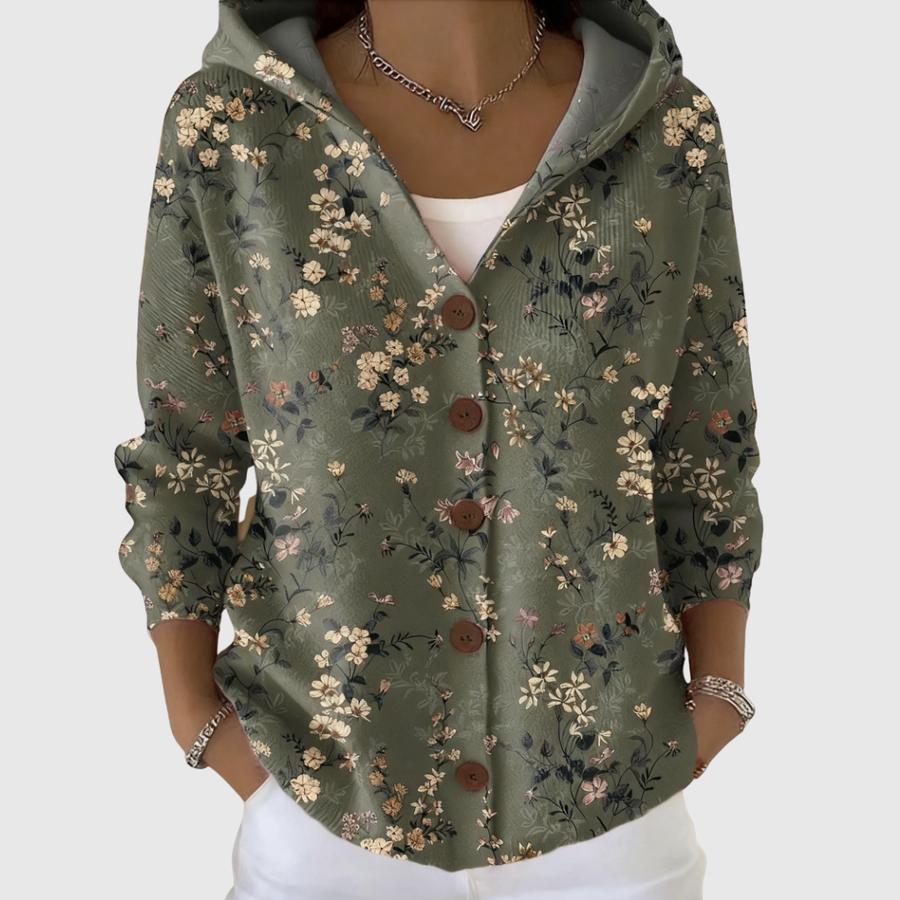 Bequemer Strick-Hoodie-Cardigan