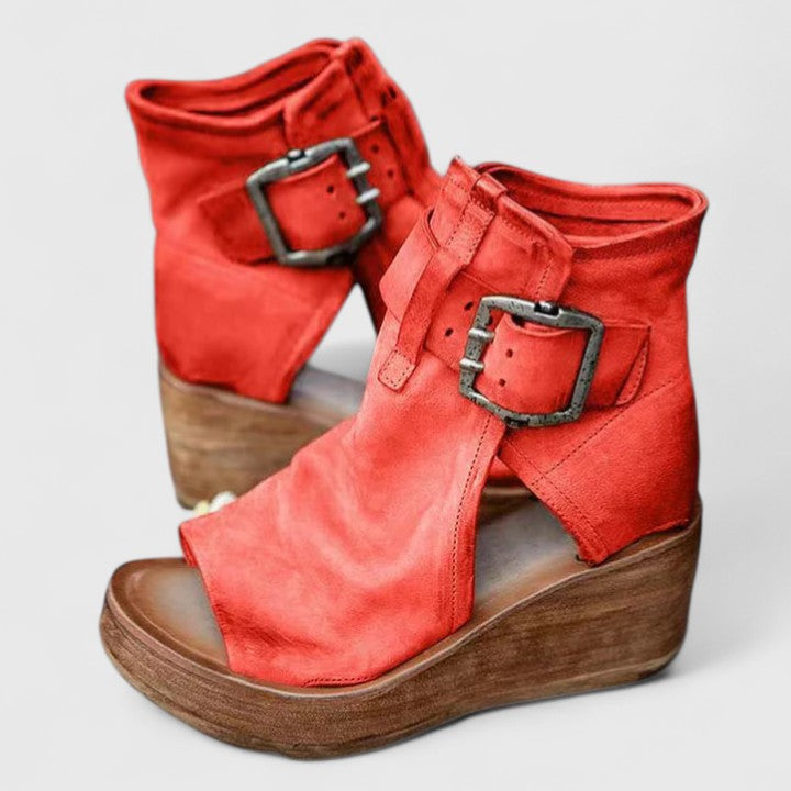Karline - Klassische Wedge Sandalen
