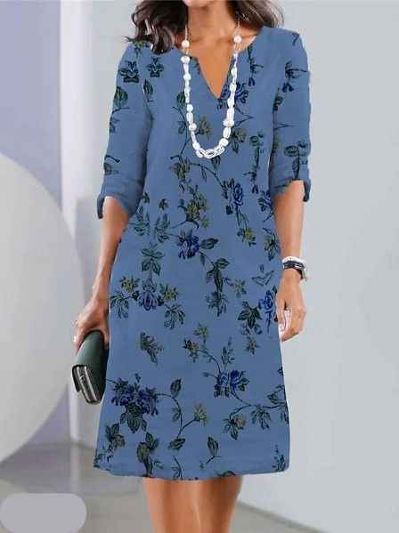 ELEANOR | FLORELE KLEID MIT STUFEN