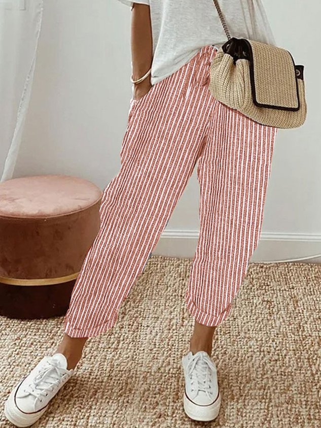 Elegante Bequeme Fliessende Hose