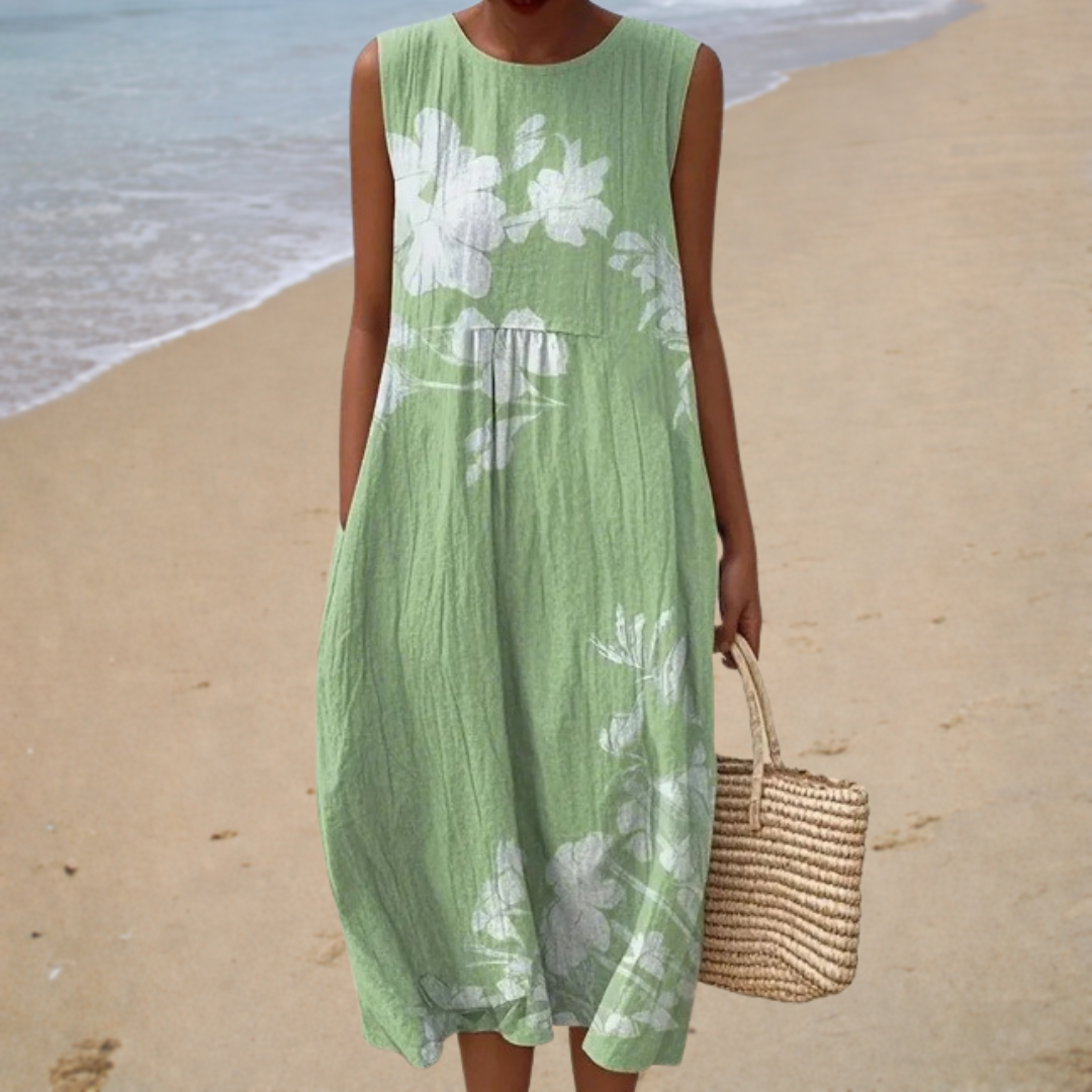 Sommerkleid Bequem Ärmellos