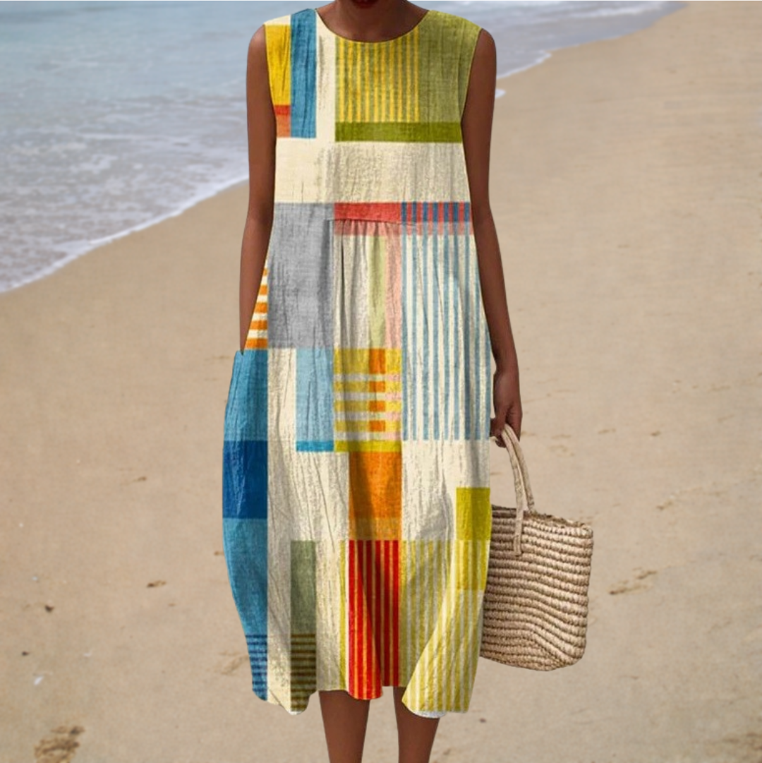 Bequeme Sommerkleid ohne Ärmel