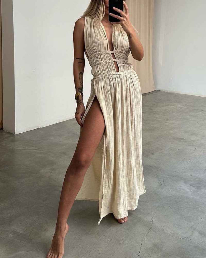 Zolla - Textur Kleid mit Schlitz
