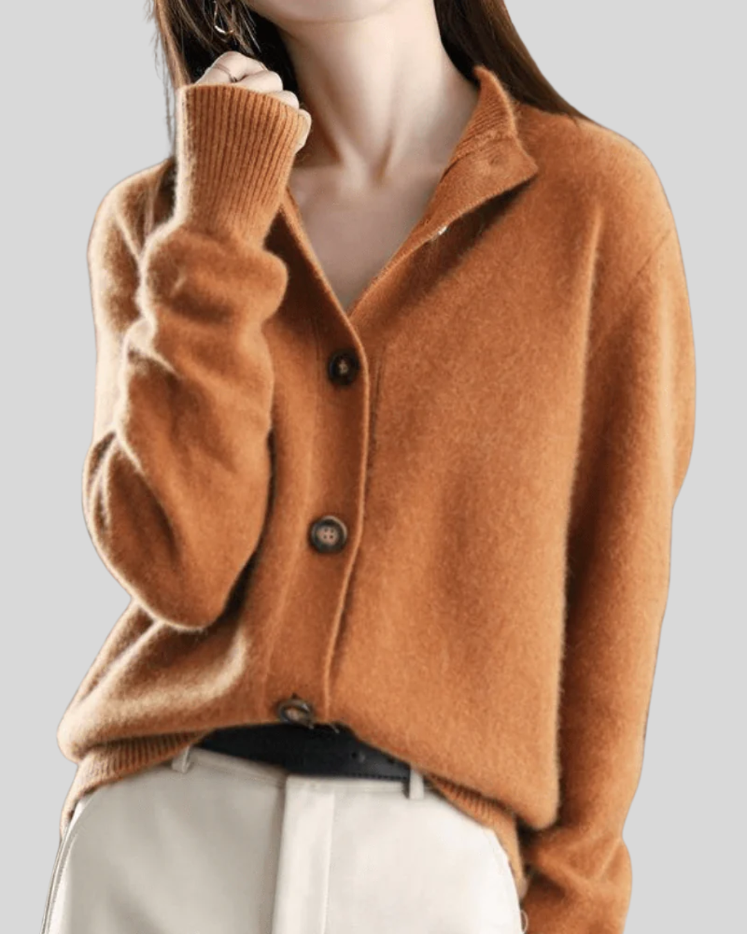 Stéphanie | Retro Stil Kaschmir Cardigan