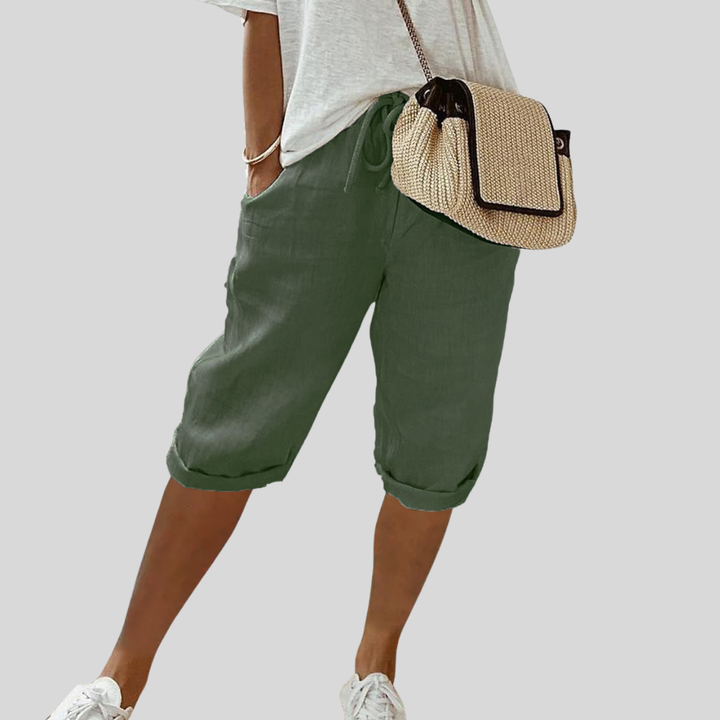 Kurze Fliessende Bequeme Elegante Hose