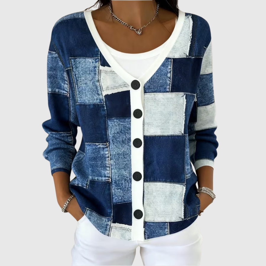 Bequemer Strickcardigan mit Knöpfen