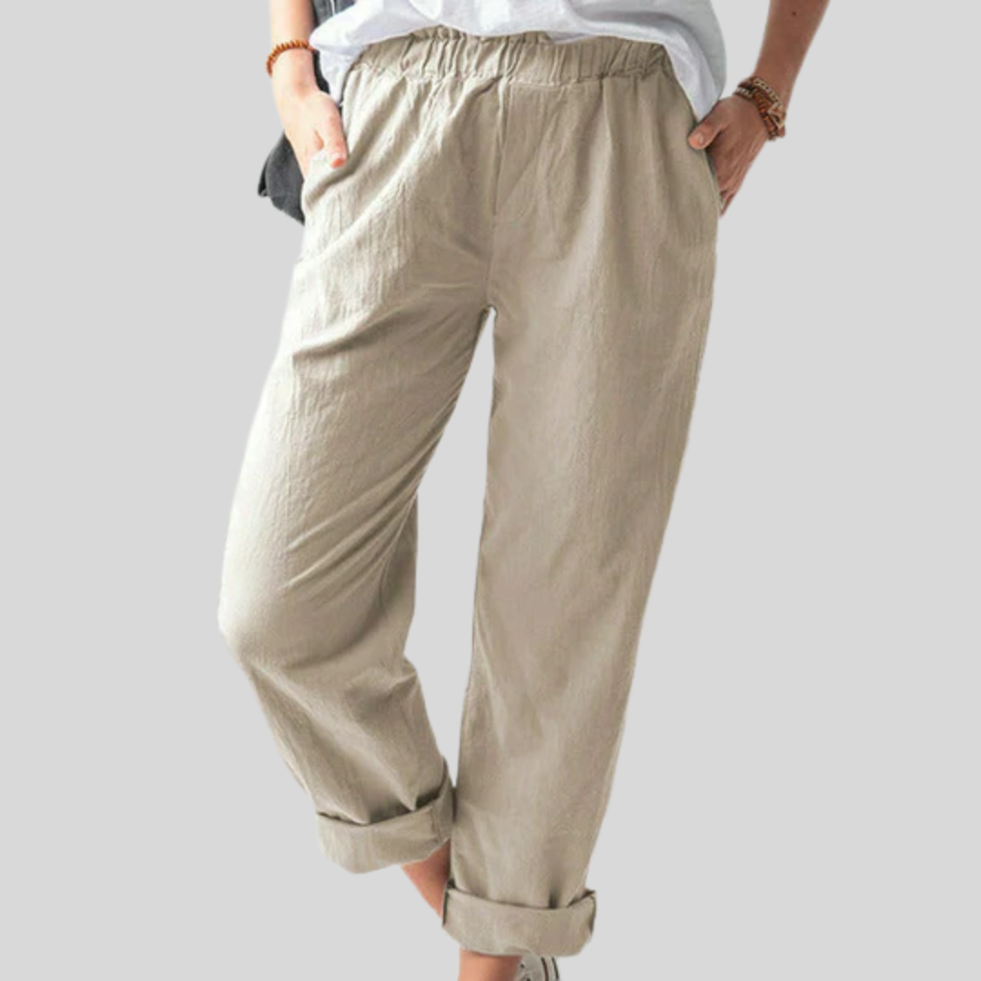 Neria - Hose mit Weicher Struktur