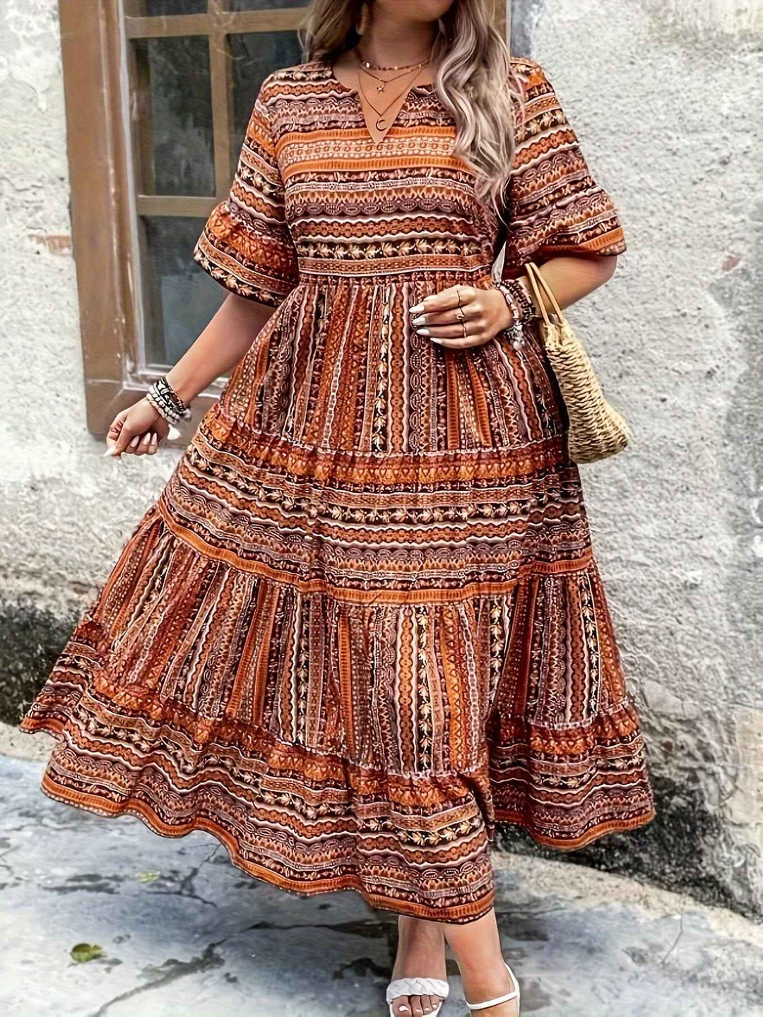 Joraine - Fliessendes Ethnisches Kleid