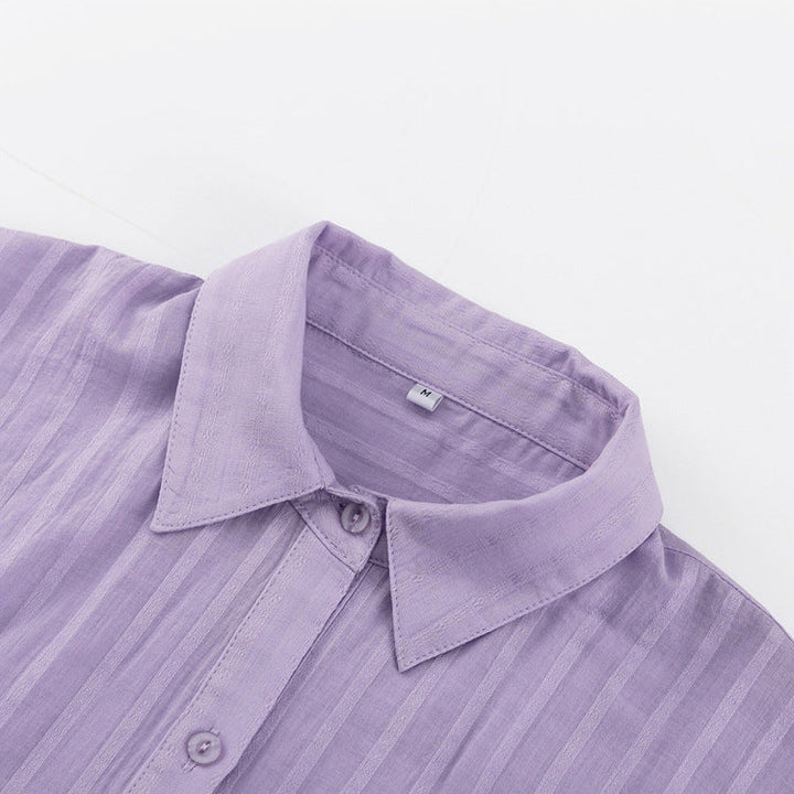 Viola - Ensemble mit Knopfs Hemd und Luftigen Shorts