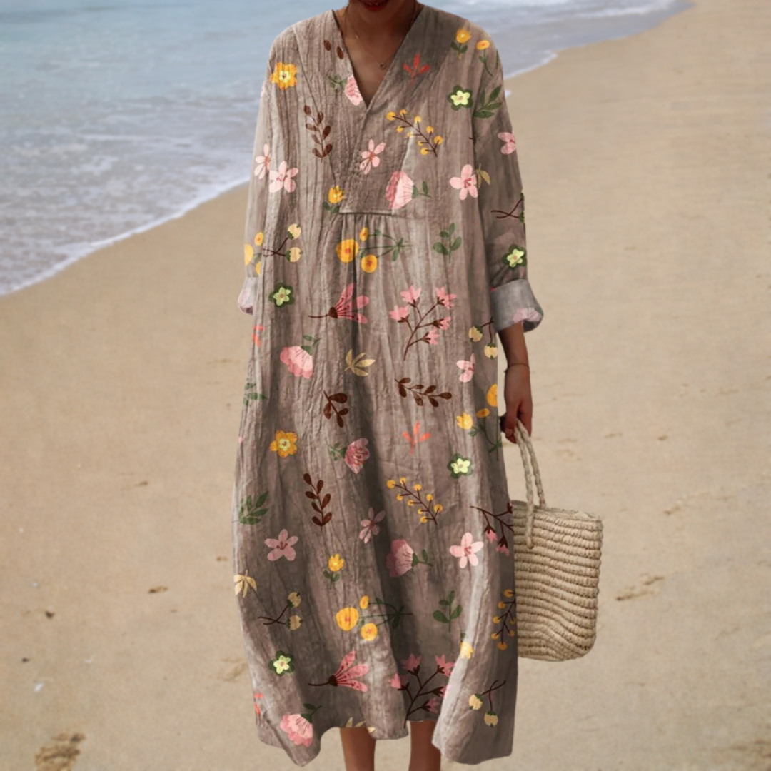 Flatterndes Bedrucktes Sommerkleid