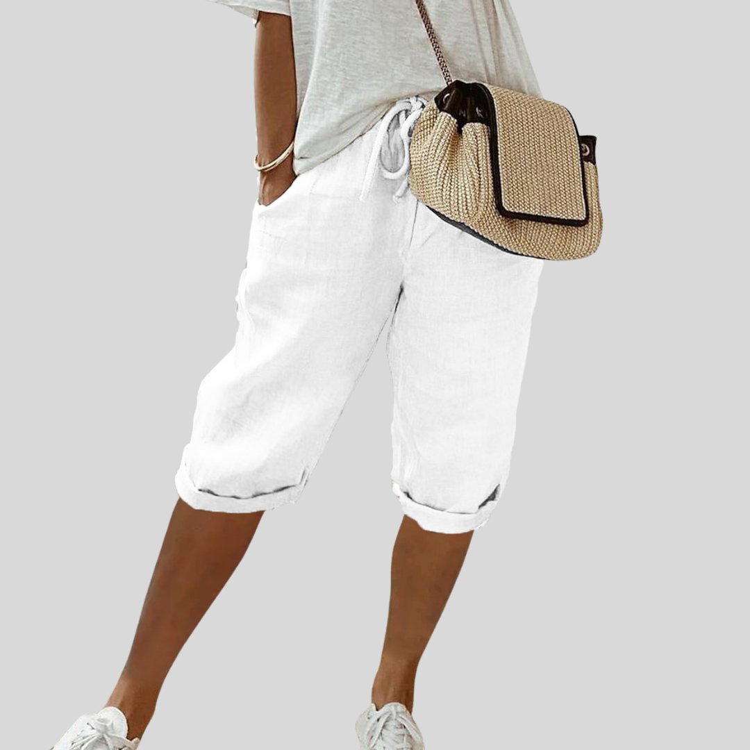 Kurze Fliessende Bequeme Elegante Hose