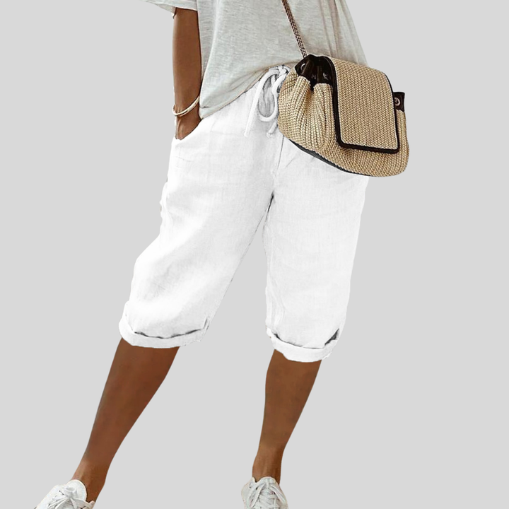 Kurze Fliessende Bequeme Elegante Hose