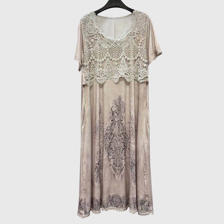INDIGO | ELEGANTE MIDI BLUMENKLEID