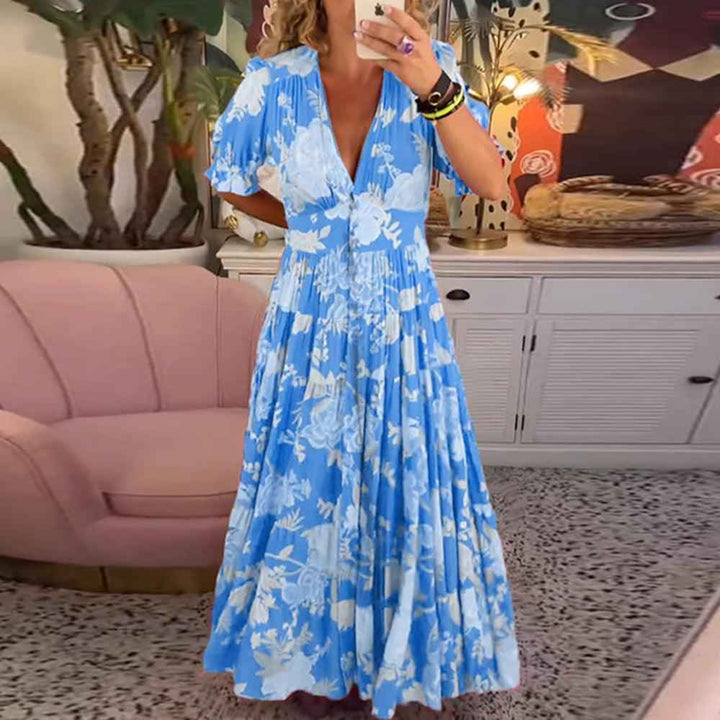 Floriana - Vibrierende Blumenkleid