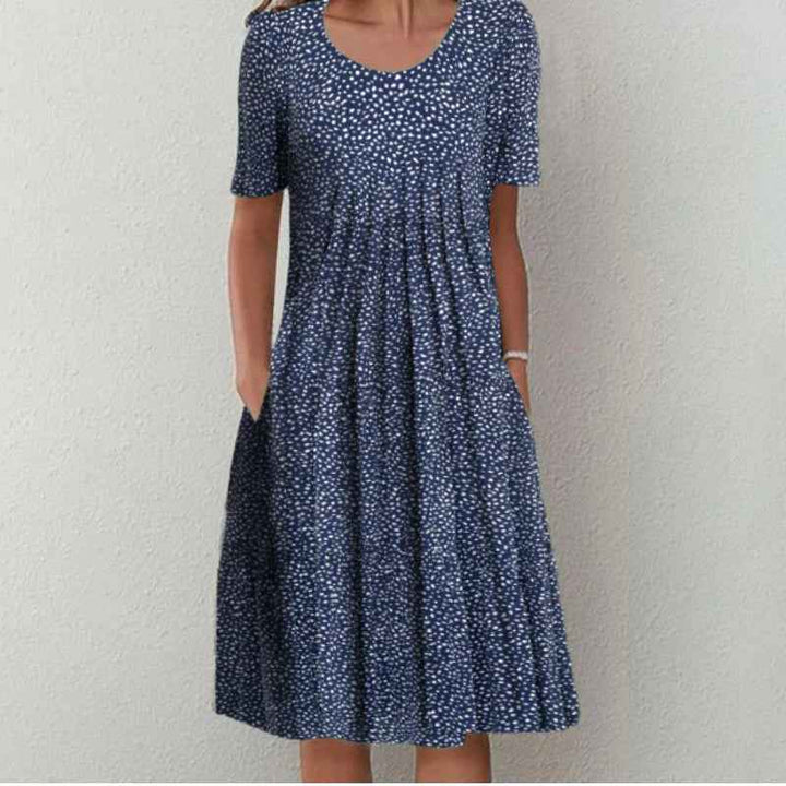 Hailey | Elegante und lässige Blumenkleid mit Taschen