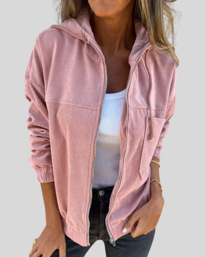Delphine | Weiches Zip-Up Weste