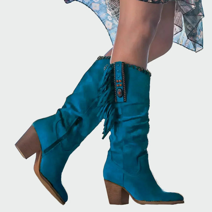 Bequeme Leder-Ankle Boots