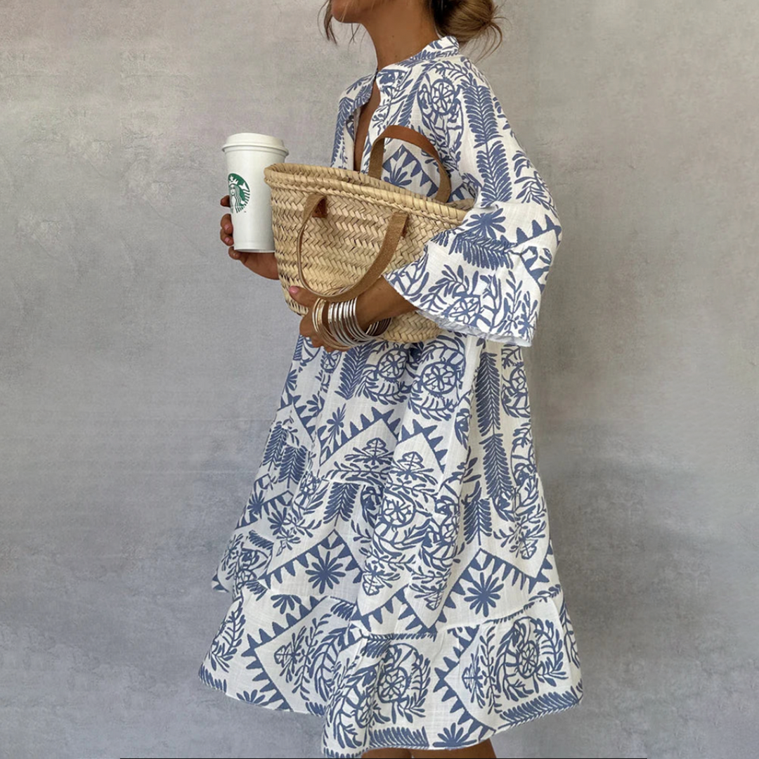 Fiorelia - Boho Casual Tunika Kleid