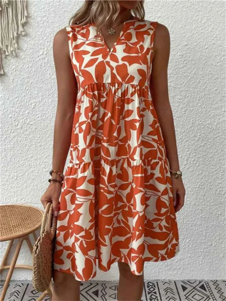 TASHA | MIDI KLEID FLIEssENDE AUSBLOOMUNG