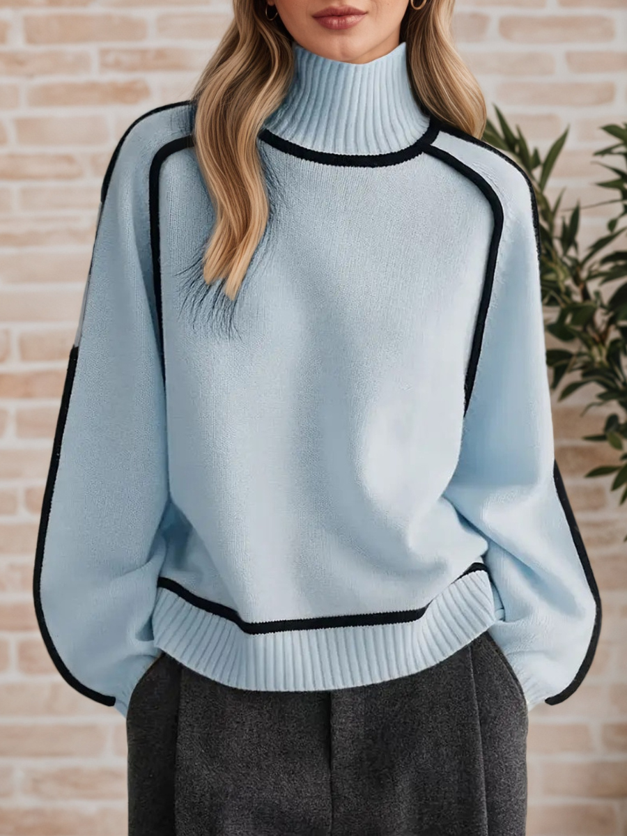 Donna | Eleganter Pullover mit hohem Kragen