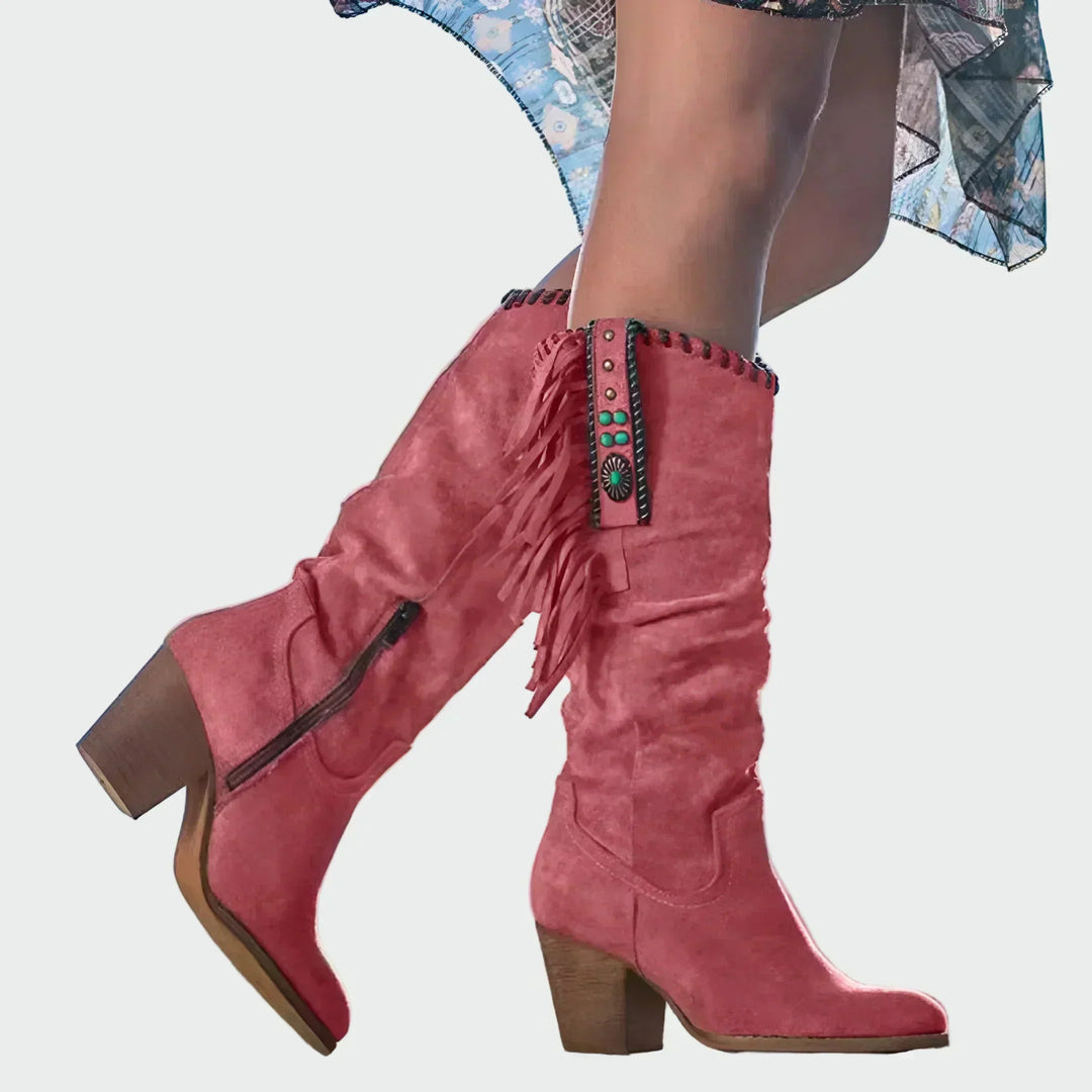 Bequeme Leder-Ankle Boots