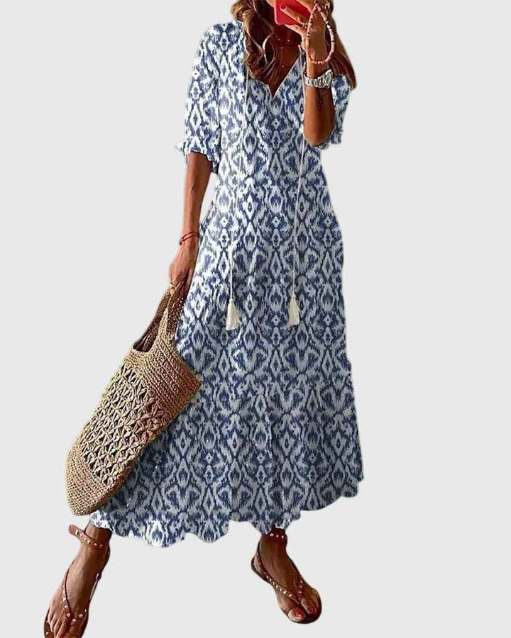 Amalia | Vintage Boho Maxi Sommerkleid