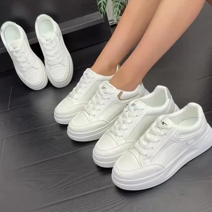 Schicke weisse Sneakers mit leichtem Komfort