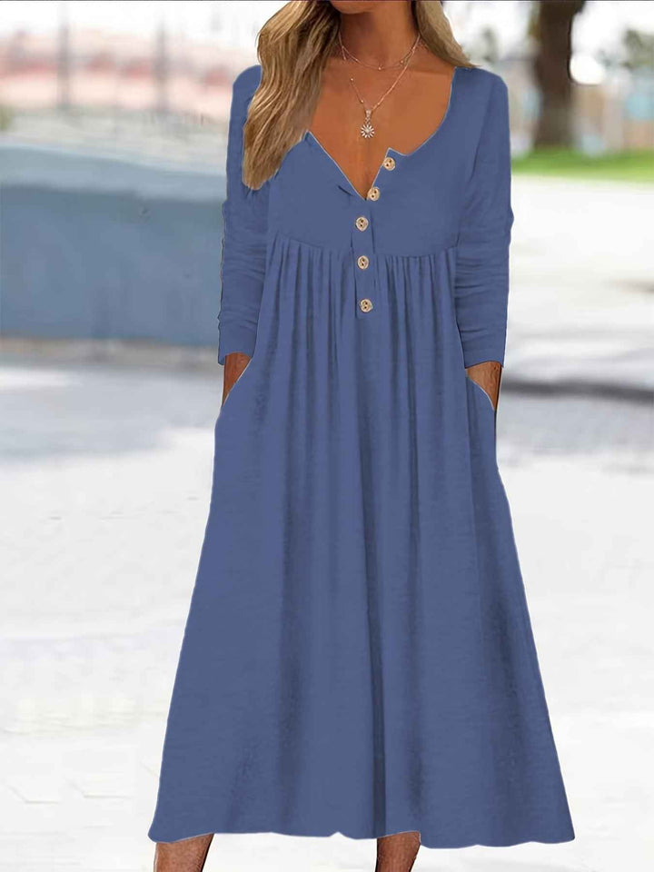 ZARA | MIDI-KLEID MIT KNÖPFEN VORN