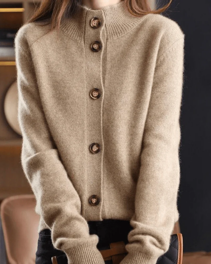 Stéphanie | Retro Stil Kaschmir Cardigan