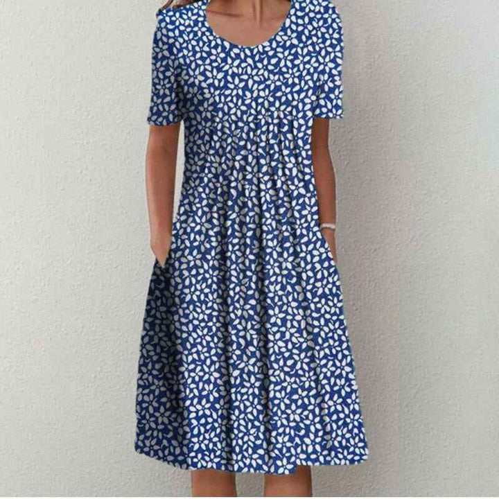 Hailey | Elegante und lässige Blumenkleid mit Taschen