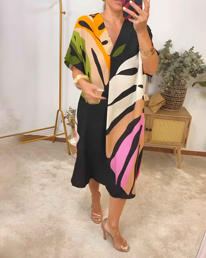 Rianna - Kleid mit Abstract Print