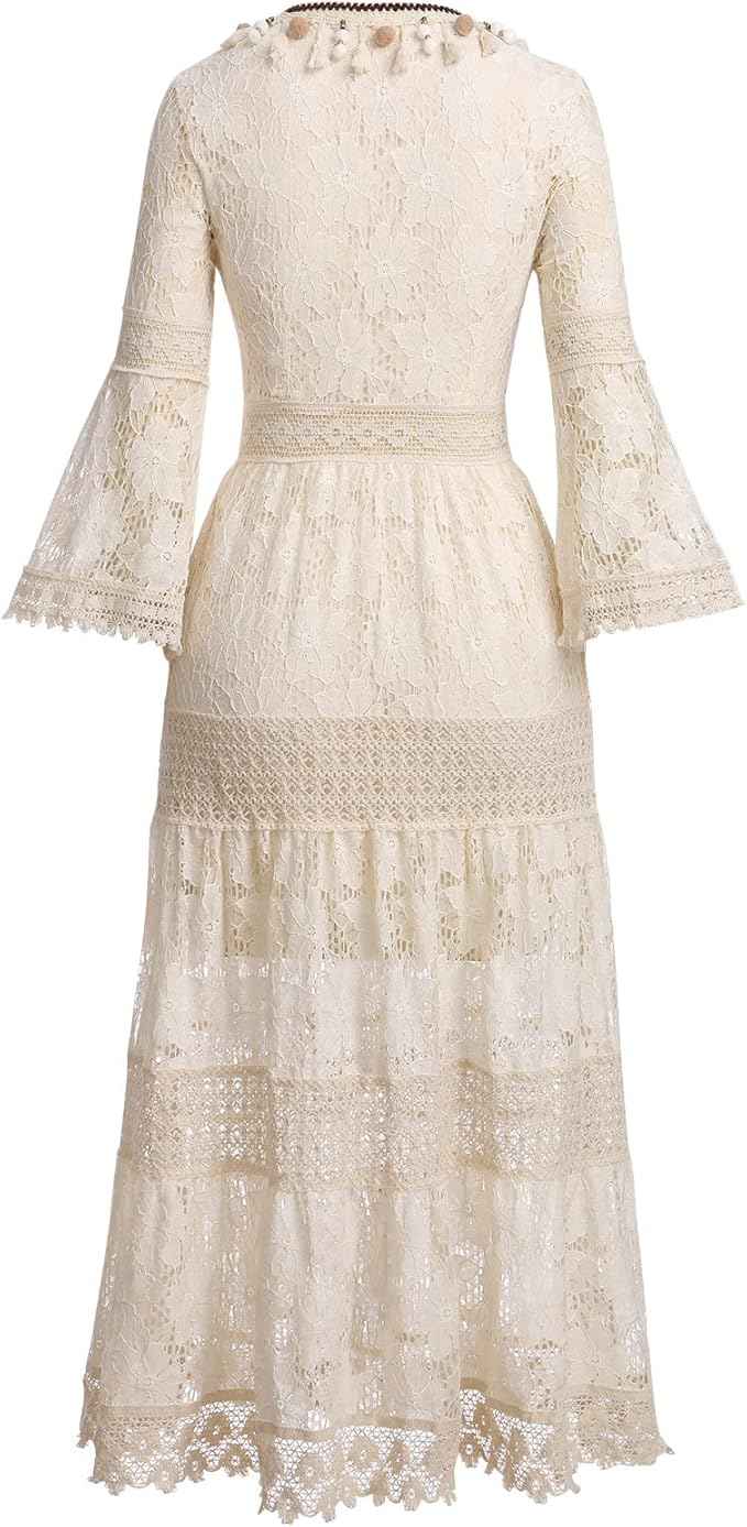 Amary - Boho Spitze Kleid