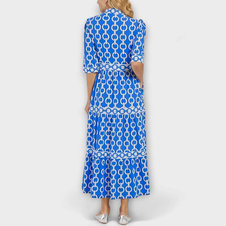 JULIANA | MIDI KLEID MIT KETTENMUSTER