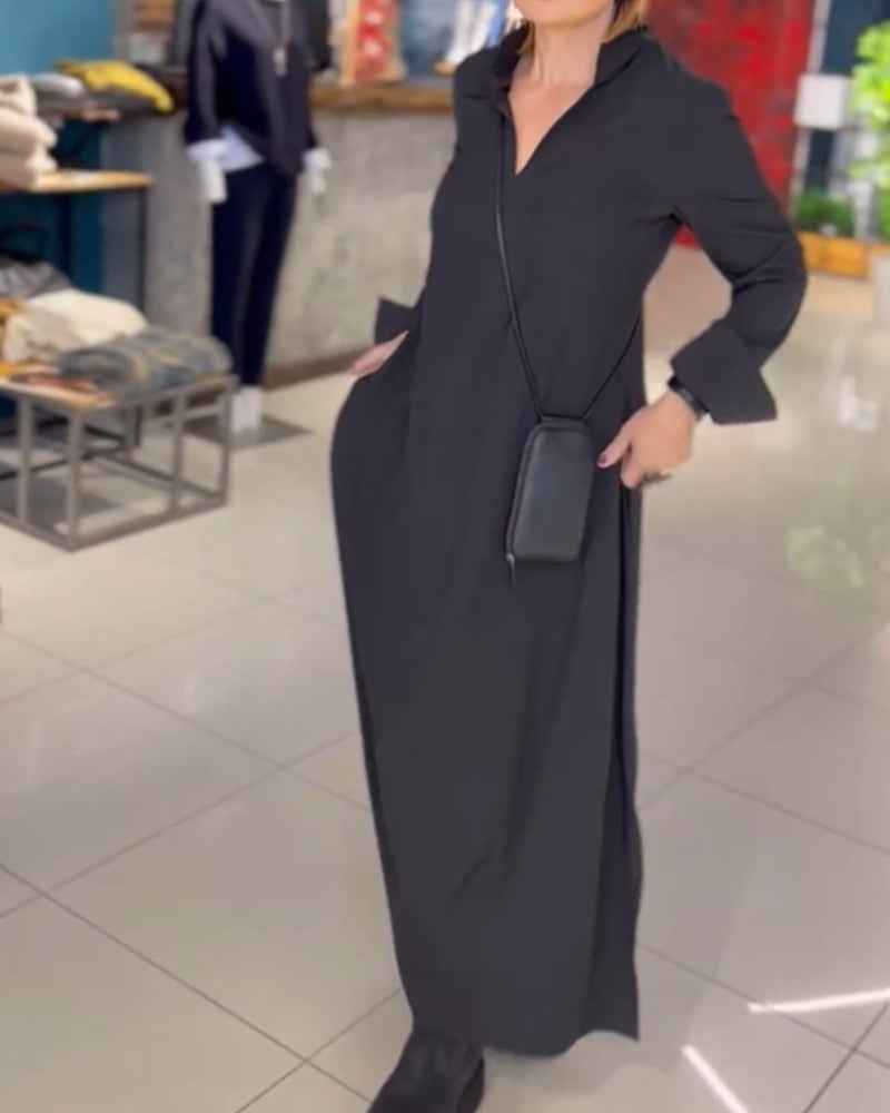 Sylvie - Langes lockeres Kleid