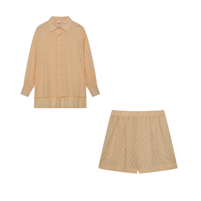 Elizabeth - Set aus Bluse und Leichten Shorts
